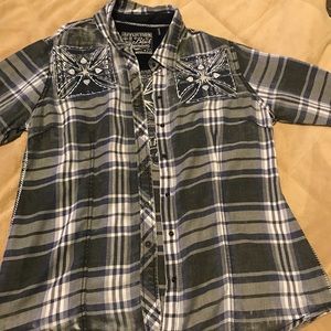 Affliction women’s pearl snap shirt